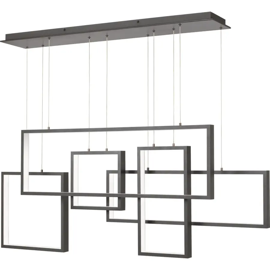 Canvas LED Island Chandelier in Western Bronze