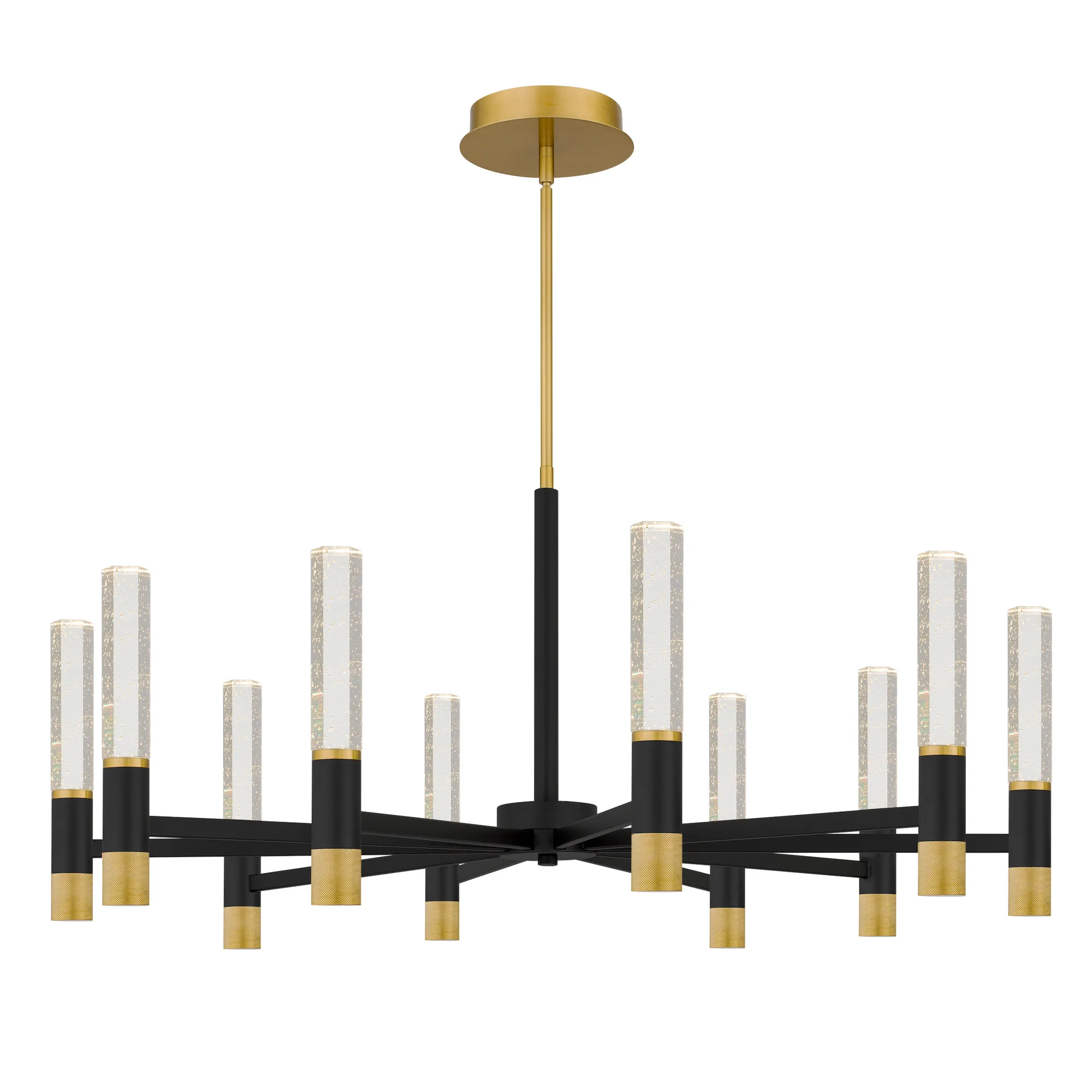 Davies Integrated LED Brushed Gold Chandelier