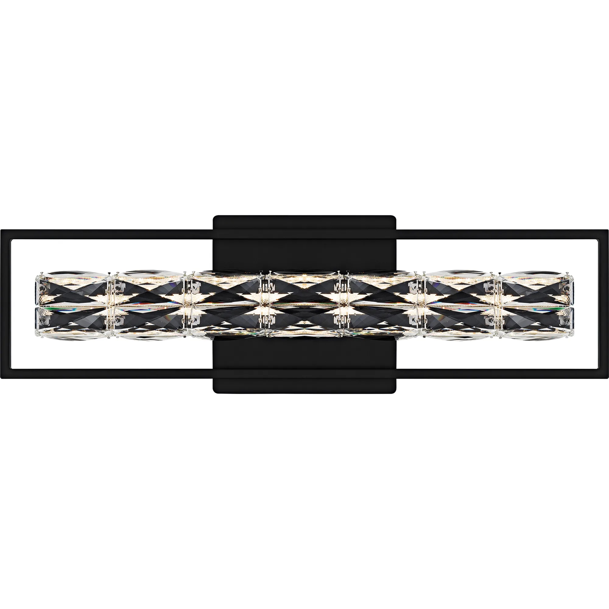 Dazzle Integrated LED Matte Black Bath Light with CCT Switch