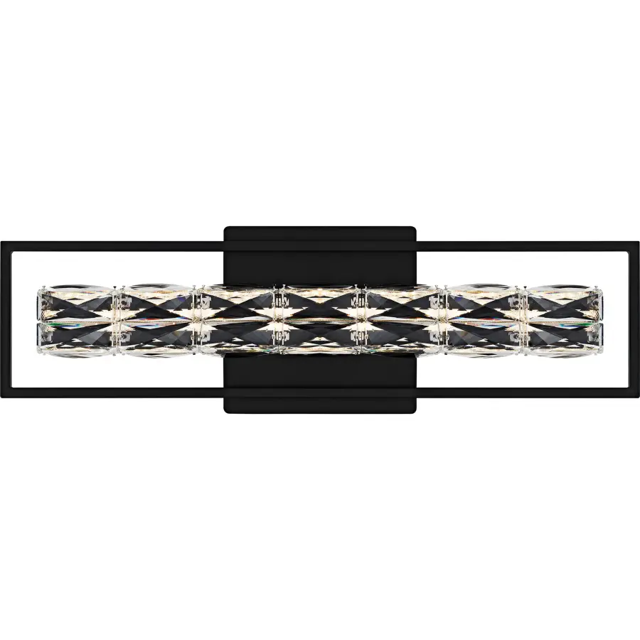 Dazzle Integrated LED Matte Black Bath Light with CCT Switch