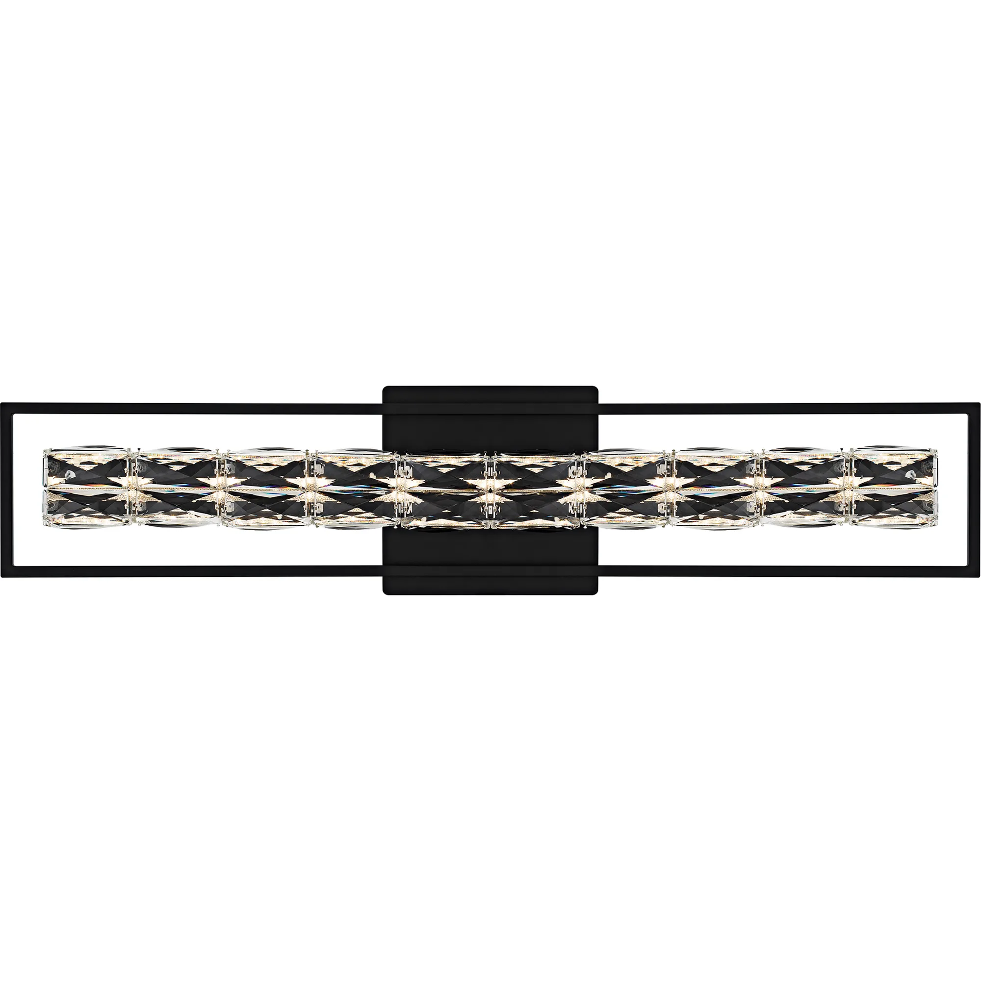Dazzle Integrated LED Matte Black Bath Light with CCT Switch
