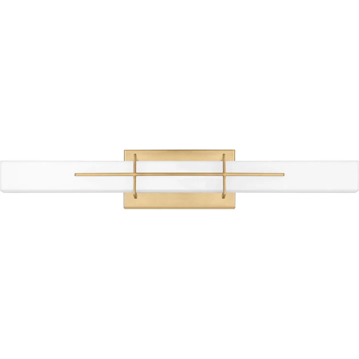 Gemini LED Bath Fixture in Aged Brass