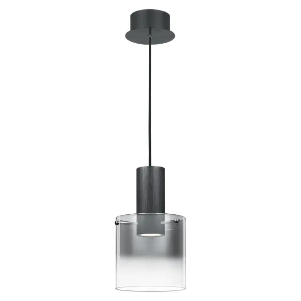 Impress your guests with the contemporary style of the Kilmer collection. The Earth Black finish paired with the smoke ombre glass shade makes this a bold and eye-catching piece. This fixture is built using integrated LED technology for both a stylish and energy efficient design.