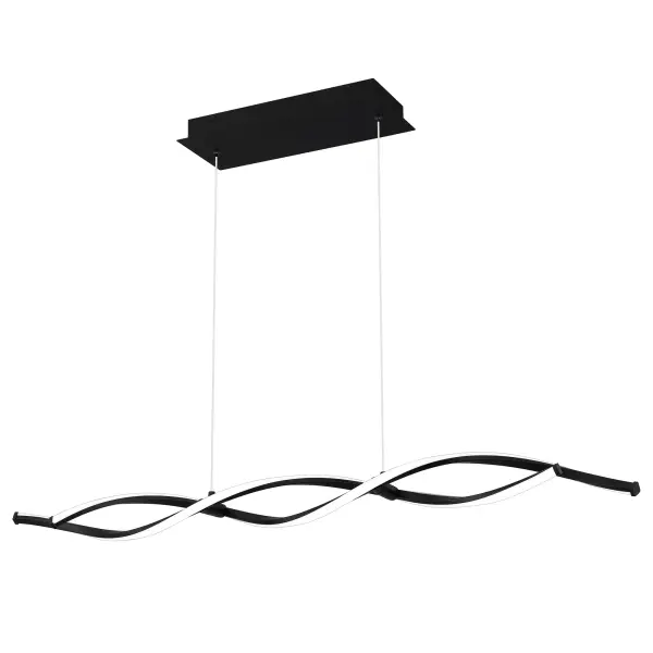 A curvilinear wave design gives the Newport island light its sleek look. Choose a matte black finish for a high-contrast aesthetic, or opt for white lustre, offering a touch of soft shine. Whichever you choose, know that an integrated LED light source will be shining brilliantly.