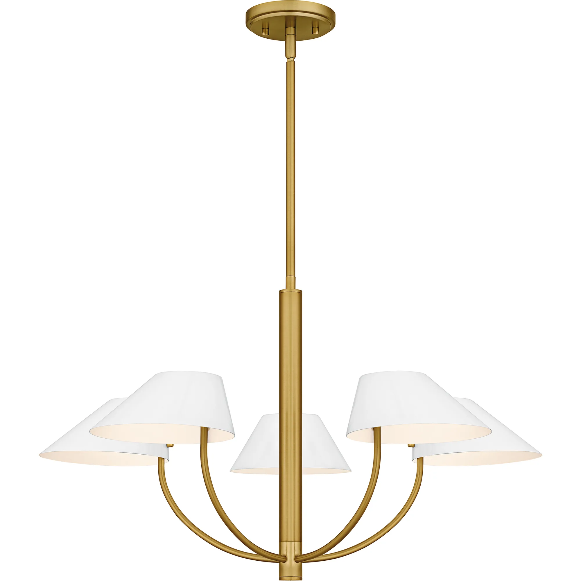 Penley 5-Light Brushed Gold Chandelier
