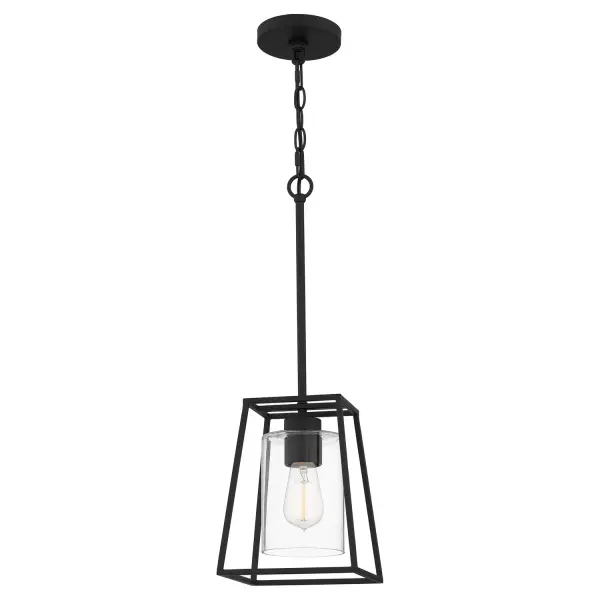 Prescott One Light Mini Pendant in Matte Black