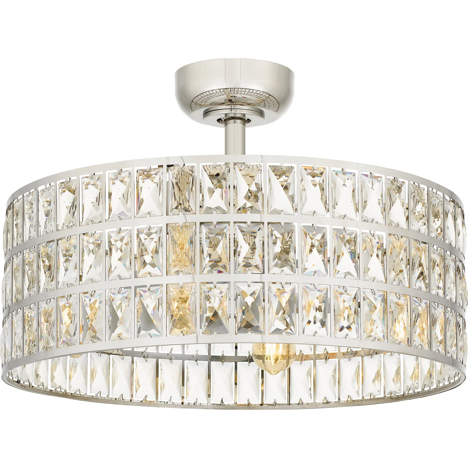Coffman 4-Light Fandelier in Polished Nickel