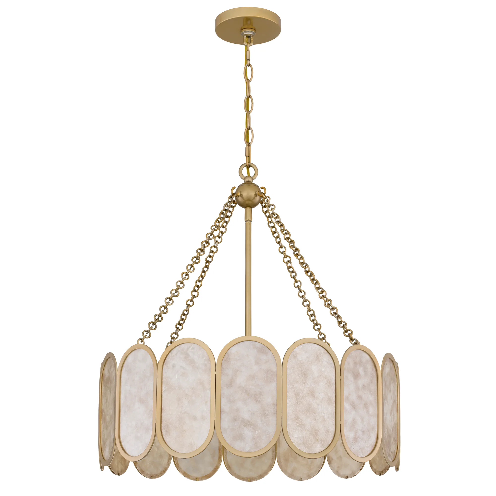 Amalia Four Light Pendant in Light Gold
