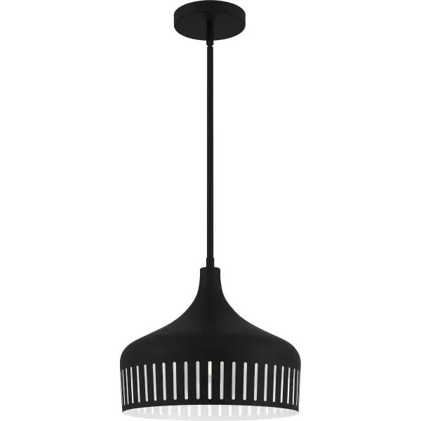 Bring sophisticated style and warmth to your home with Keagan. The sleek metal dome shade features unique geometric cutouts, adding a modern flourish to the minimalist design. Keagan is available as a flush mount or pendant light. Both options are available in matte black or white, however only the flush mount lights feature a gold canopy.