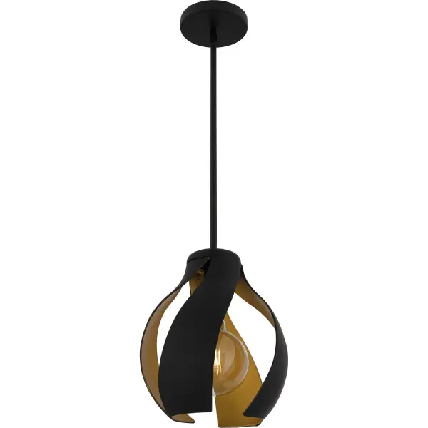 Kiko One Light Pendant in Matte Black