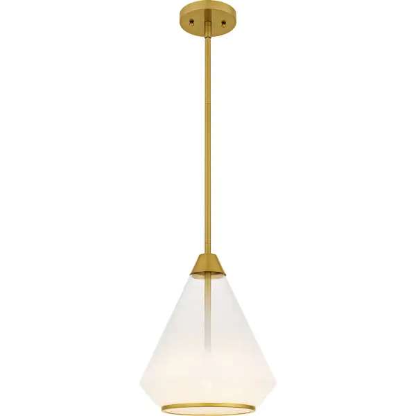 Haze 1-Light Brushed Gold Mini Pendant