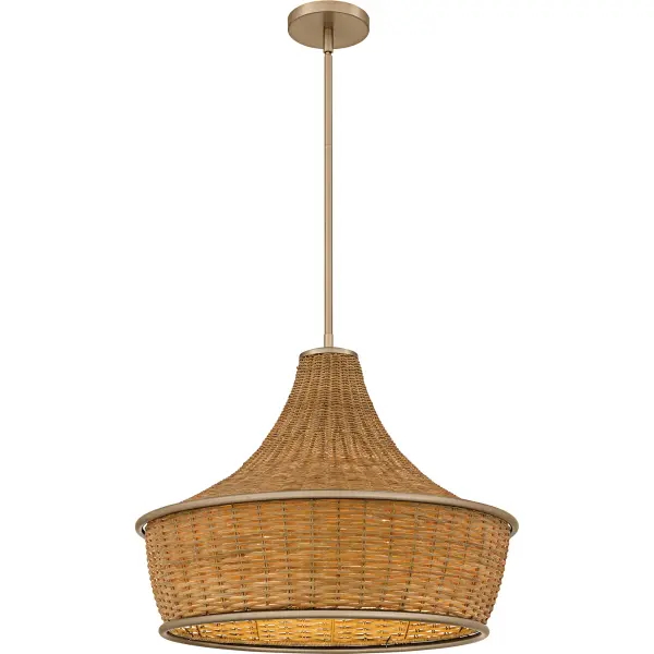 Bring a touch of coastal charm to your home with the Solebay pendant light. This stunning fixture features a natural rattan shade that adds warmth and texture to any space, creating a relaxed and inviting atmosphere. The bronze gold finish complements the natural rattan, enhancing the overall aesthetic with a touch of elegance. Perfect for coastal-inspired interiors, Solebay provides a beautiful blend of style and functionality, making it an ideal choice for dining rooms, kitchens, or living areas.
