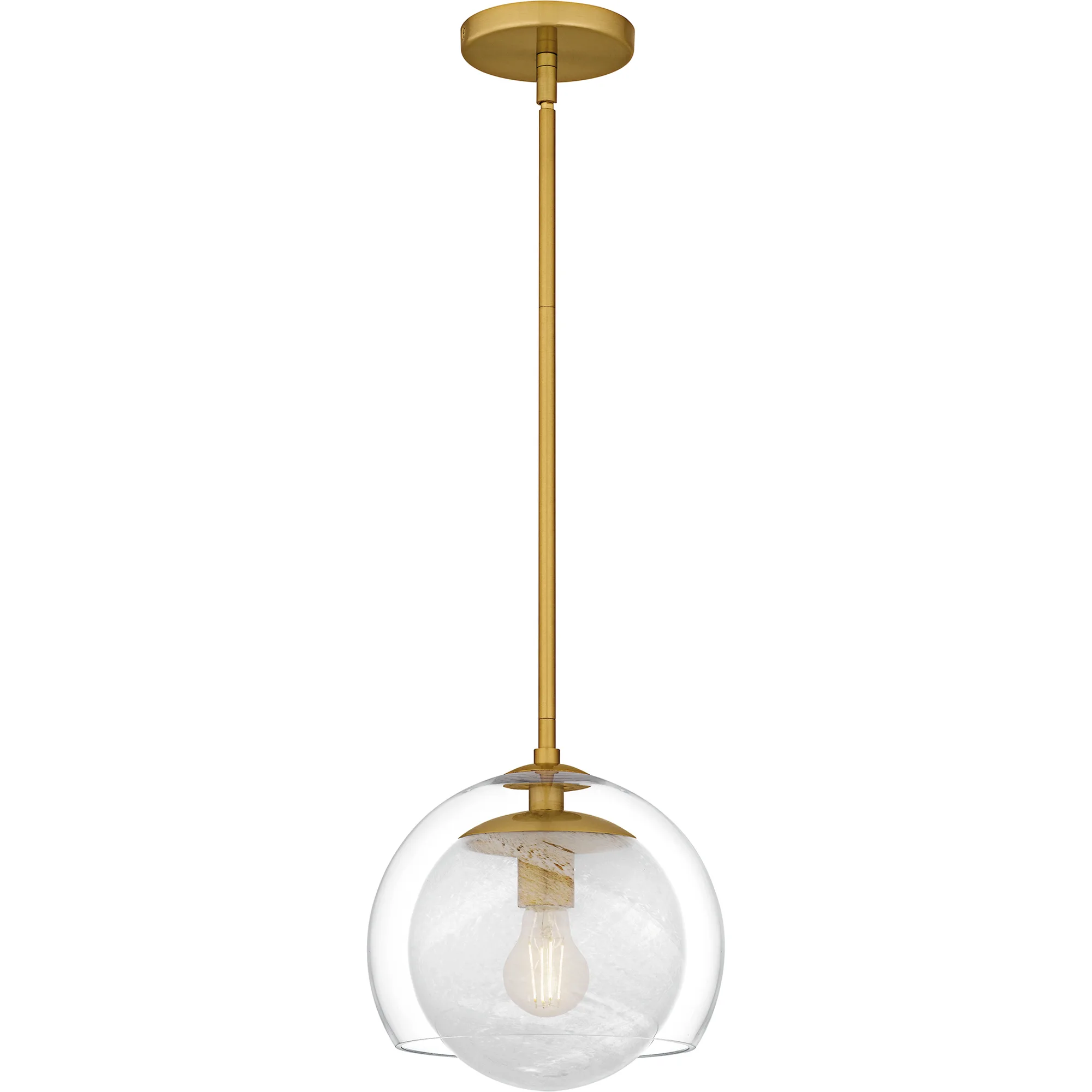 Quoizel Piccolo Pendant One Light Mini Pendant in Brushed Nickel