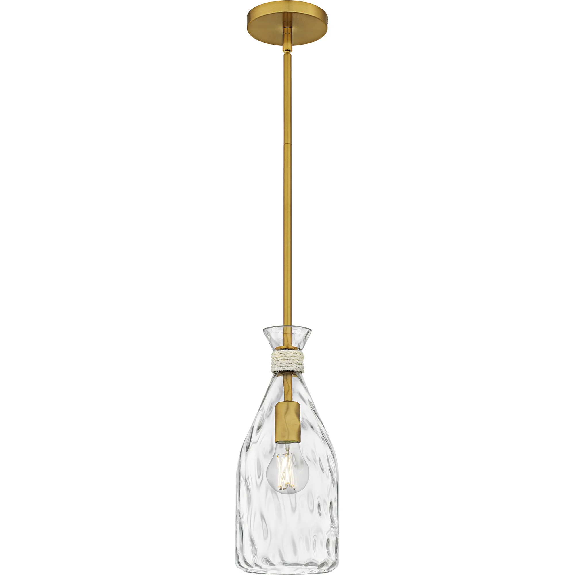 Quoizel Piccolo Mini Pendant in Brushed Gold