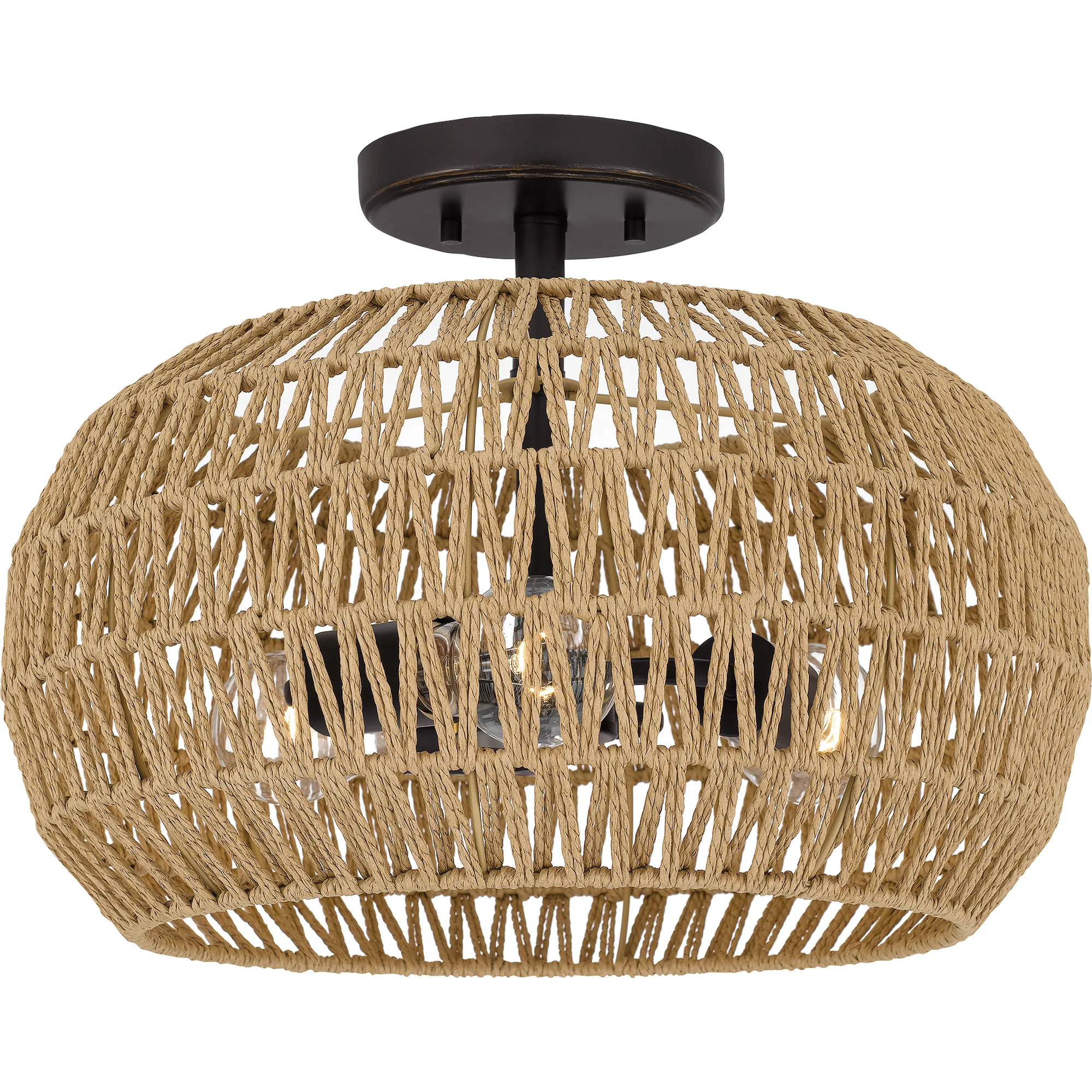 Casablanca Semi-Flush Mount in Palladian Bronze