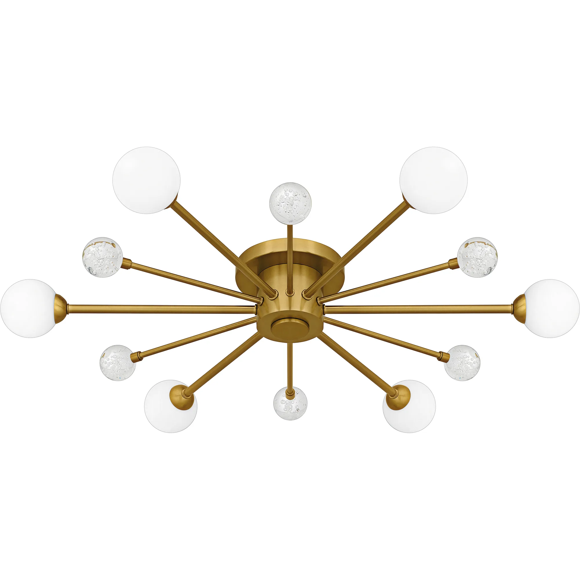 Combe Semi-Flush Mount - 6 Light in Brushed Gold