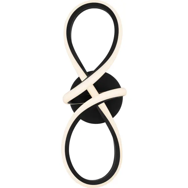 Add a touch of contemporary style to your home with the Xena wall light. A swirling matte black silhouette combined with an integrated LED light source creates visual interest without sacrificing light projection. Wall sconces offer versatility and enhance a variety of spaces including your bathroom, living room, hallway, or home office.