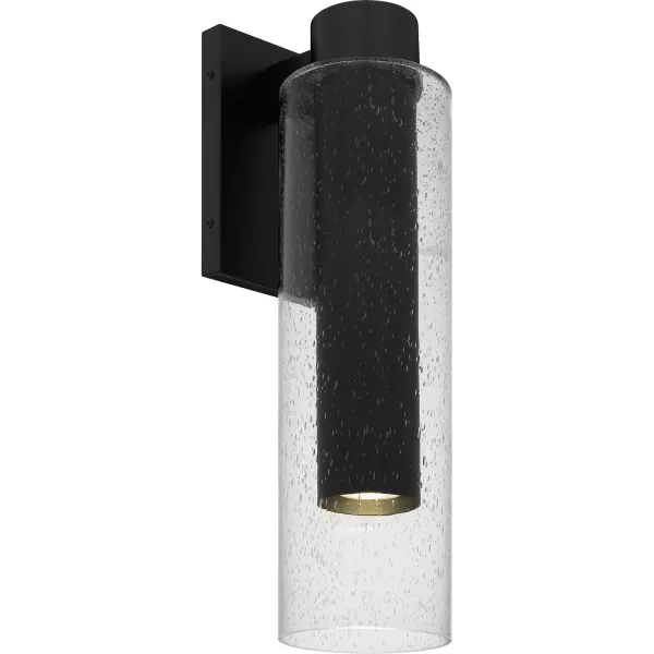 Elevate your home's exterior with the modern sophistication of Sawyer. Designed for both style and function, these outdoor wall lights feature a sleek matte black finish paired with clear seedy glass, creating a visually intriguing effect while providing soft, ambient illumination. Perfect for flanking your front door or illuminating your porch, Sawyer sconces are ideal for setting the stage for outdoor gatherings and enhancing curb appeal. Additionally, Sawyer lanterns are Dark Sky certified, ensuring that light is directed downward to reduce light pollution and support environmentally friend