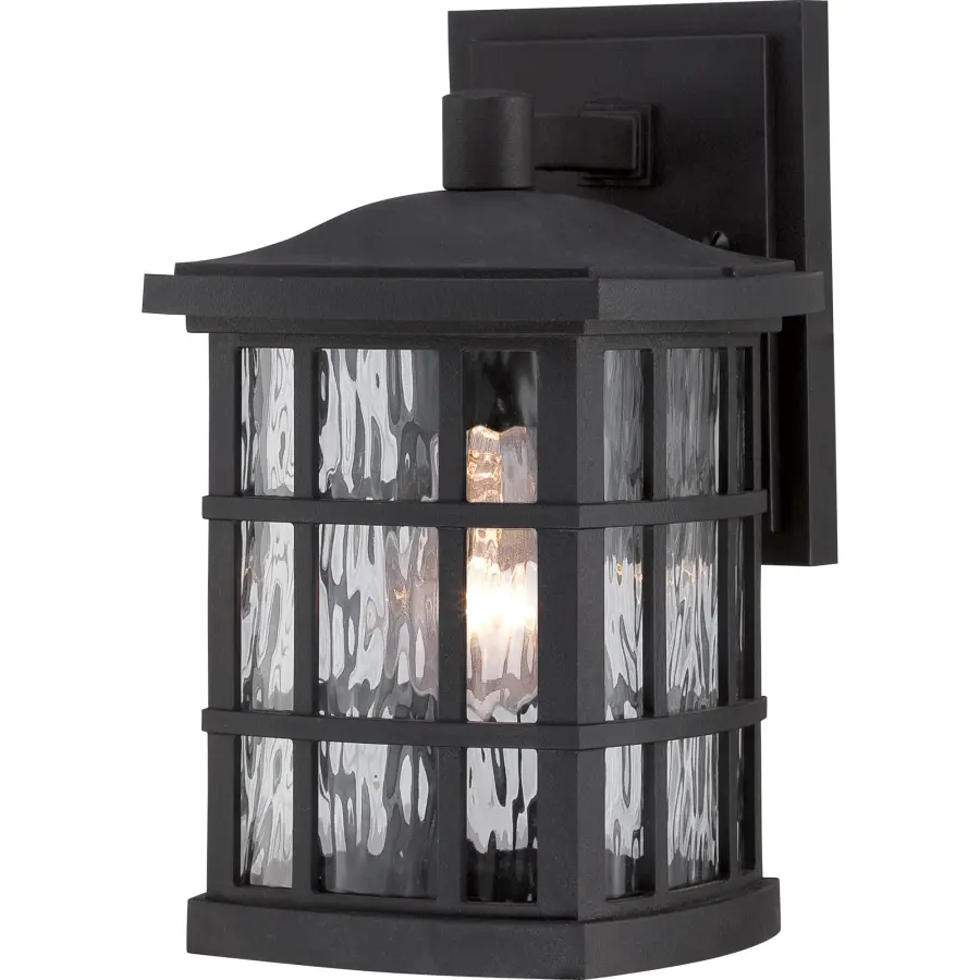 Stonington Outdoor Wall Lantern in Mystic Black