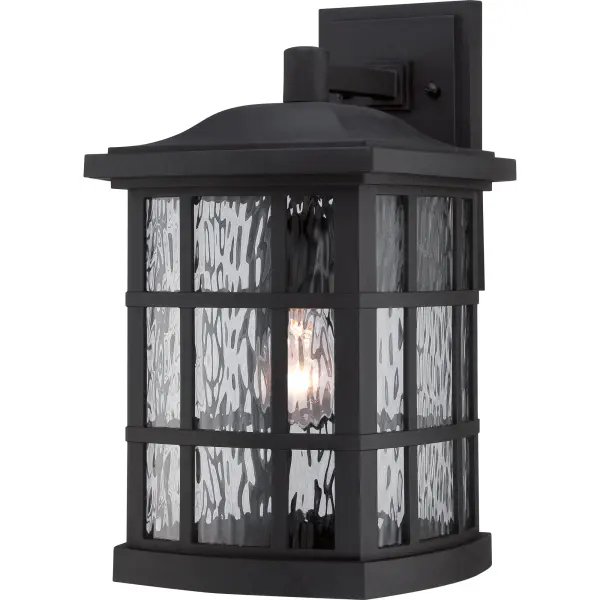 Stonington Outdoor Wall Lantern in Mystic Black