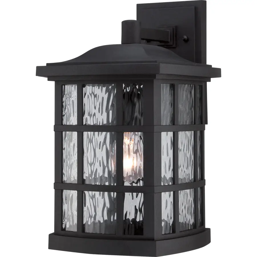Stonington Outdoor Wall Lantern in Mystic Black