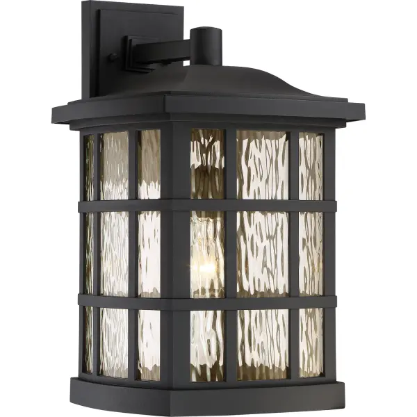 Stonington Outdoor Wall Lantern in Mystic Black
