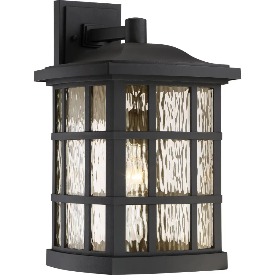 Stonington Outdoor Wall Lantern in Mystic Black