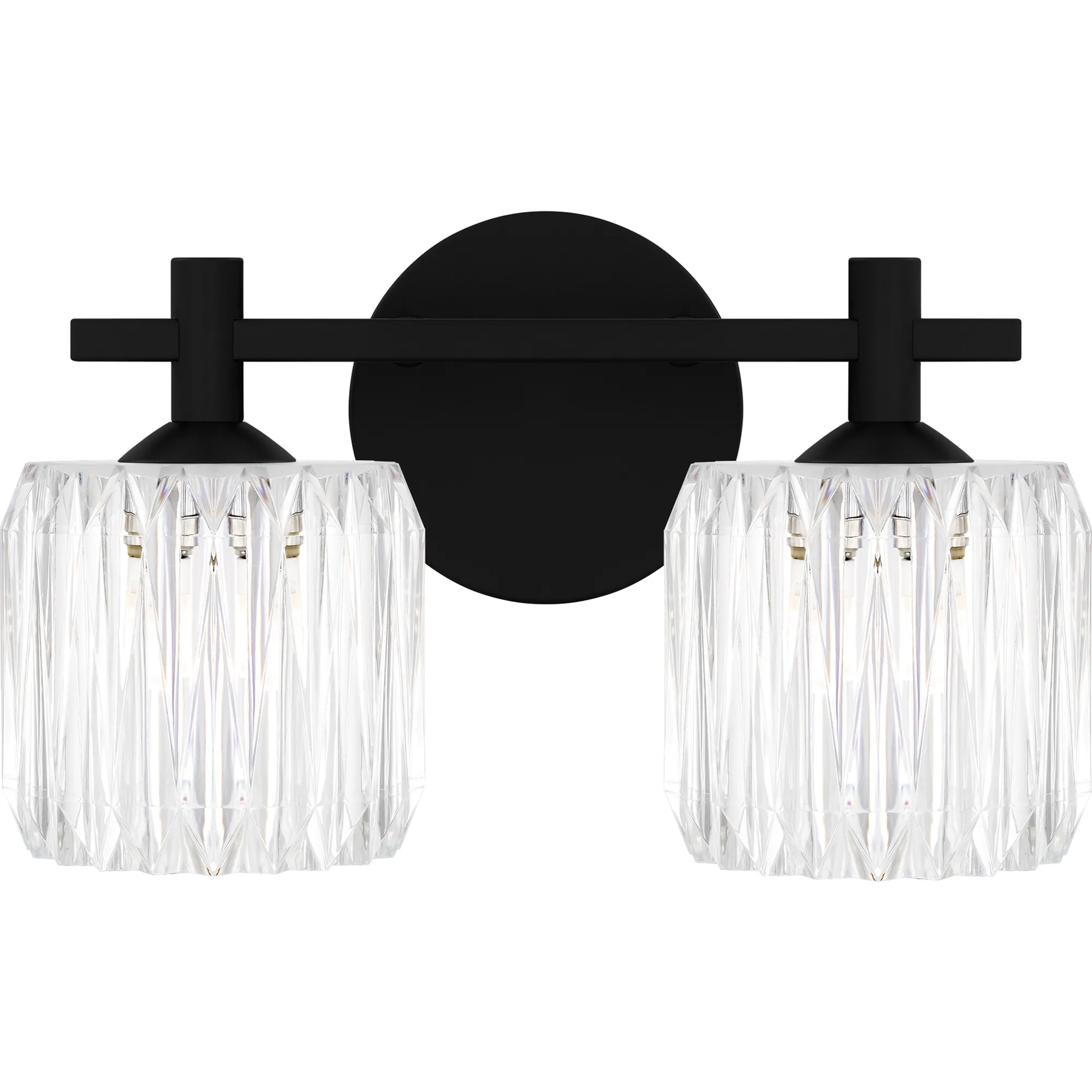 Spade 2-Light Polished Chrome Bath Light