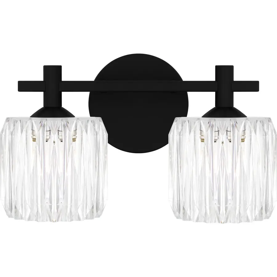 Spade 2-Light Polished Chrome Bath Light