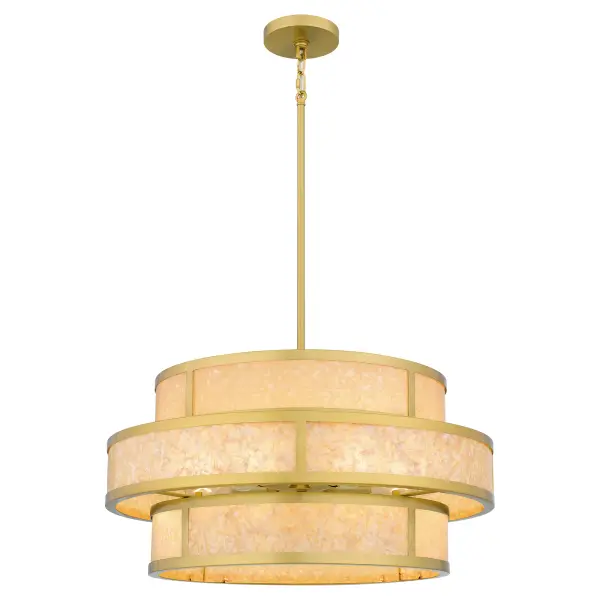 Add a touch of coastal-inspired style to your home with Stoneland. The unique acrylic shade is beautifully designed to resemble Capiz shell, which is elevated even further by a luxurious brushed gold finish. Stoneland is available as a mini pendant or pendant light, providing you several stylish options for any room in your home.