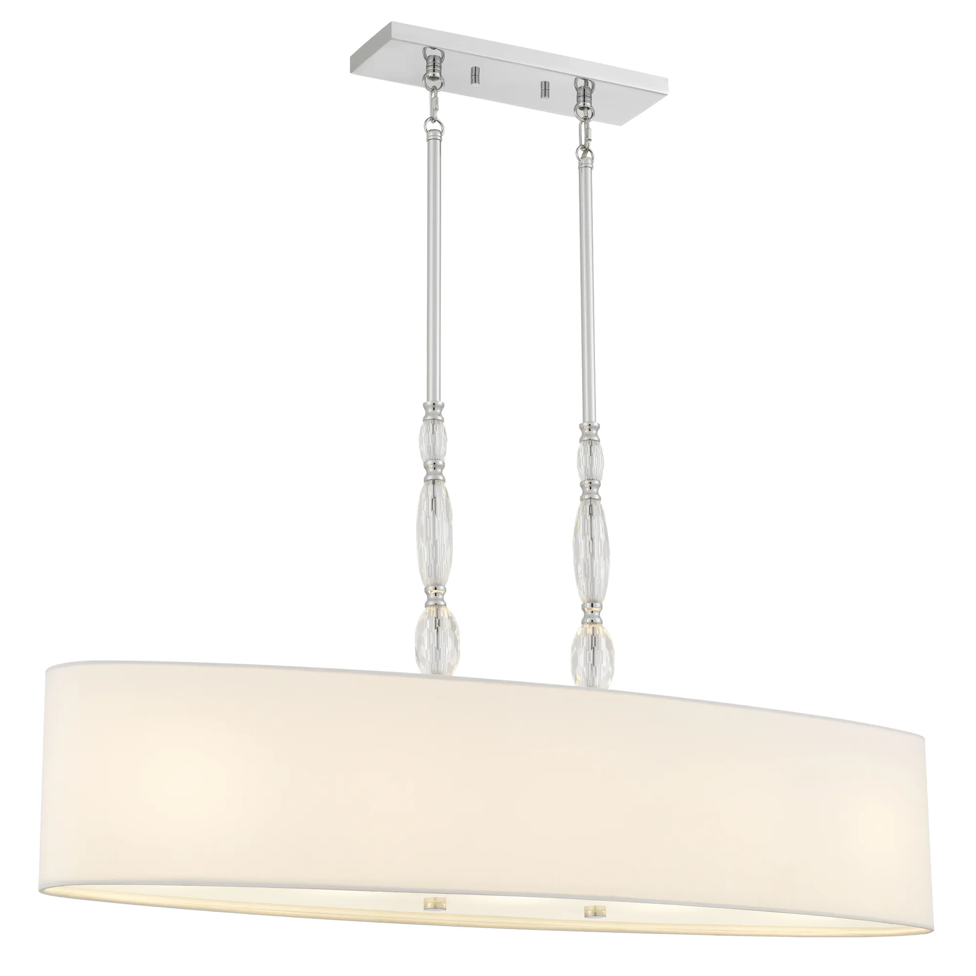 Stone 5-Light Polished Chrome Island Light