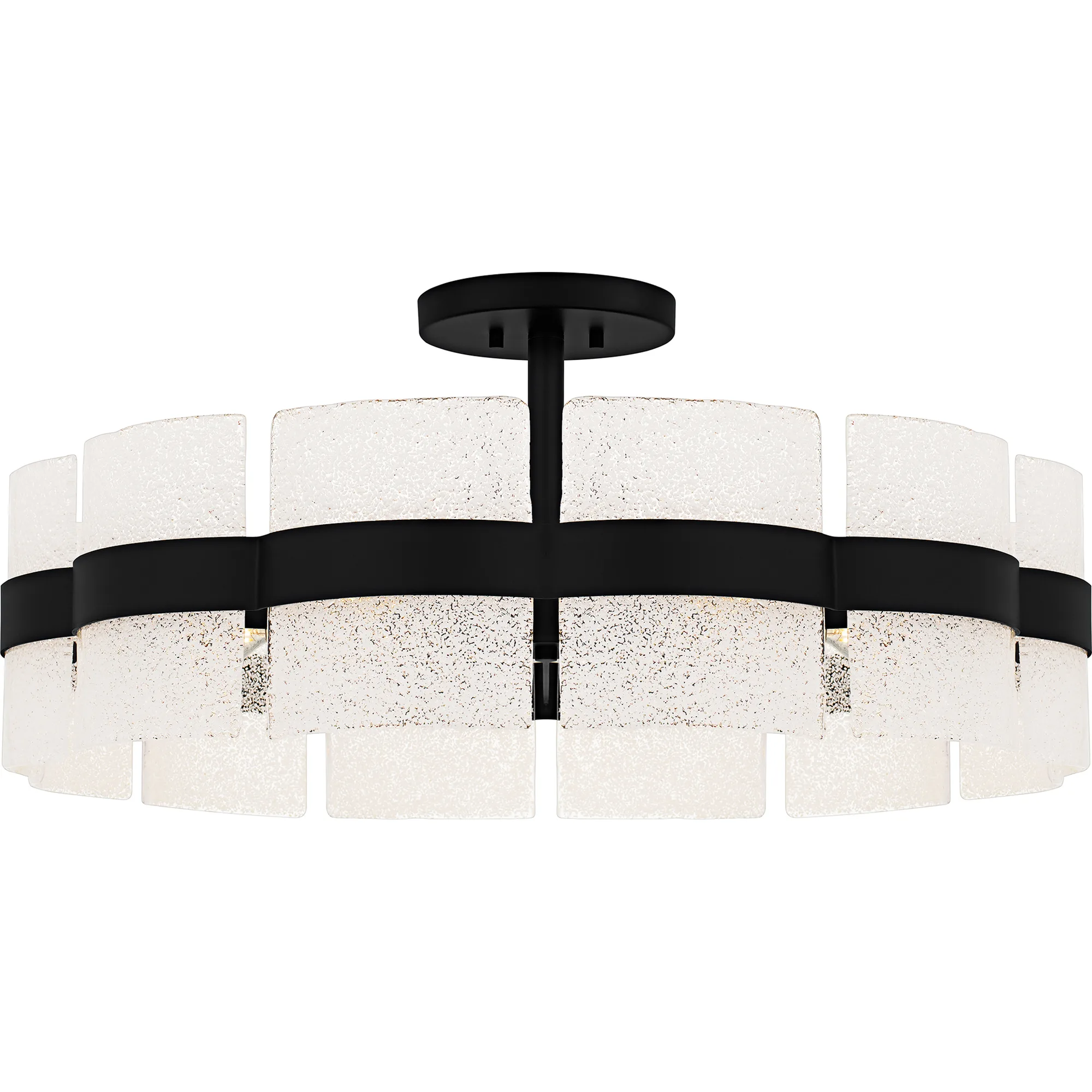 Sweeney 6-Light Matte Black Semi-Flush Mount