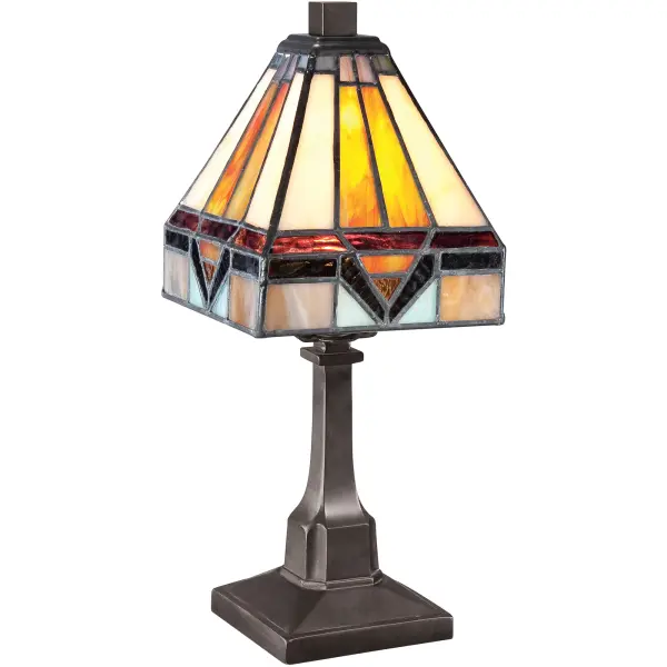Elegant Tiffany style is a timeless staple of home decor.  The various designs are hand assembled using the copper foil technique developed by Louis Comfort Tiffany.  With an enormous variety of colors and patterns to choose from  Quoizel Tiffany's have become more popular than ever.Glass color in Tiffany lighting products vary in color.  No two pieces are identical.