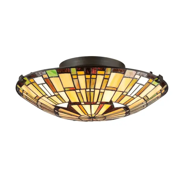 Elegant Tiffany style is a timeless staple of home decor. The various designs are hand assembled using the copper foil technique developed by Louis Comfort Tiffany. With an enormous variety of colors and patterns to choose from Quoizel Tiffany's have become more popular than ever.Glass color in Tiffany lighting products vary in color. No two pieces are identical.