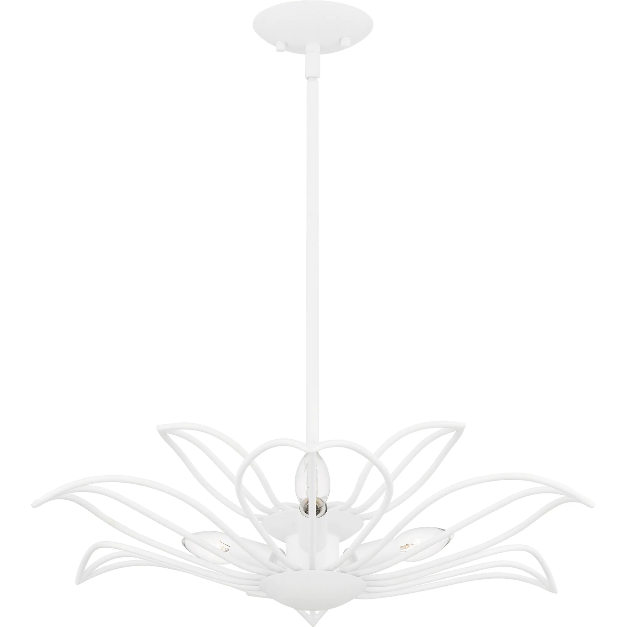 Tallulah 3-Light Sand White Pendant