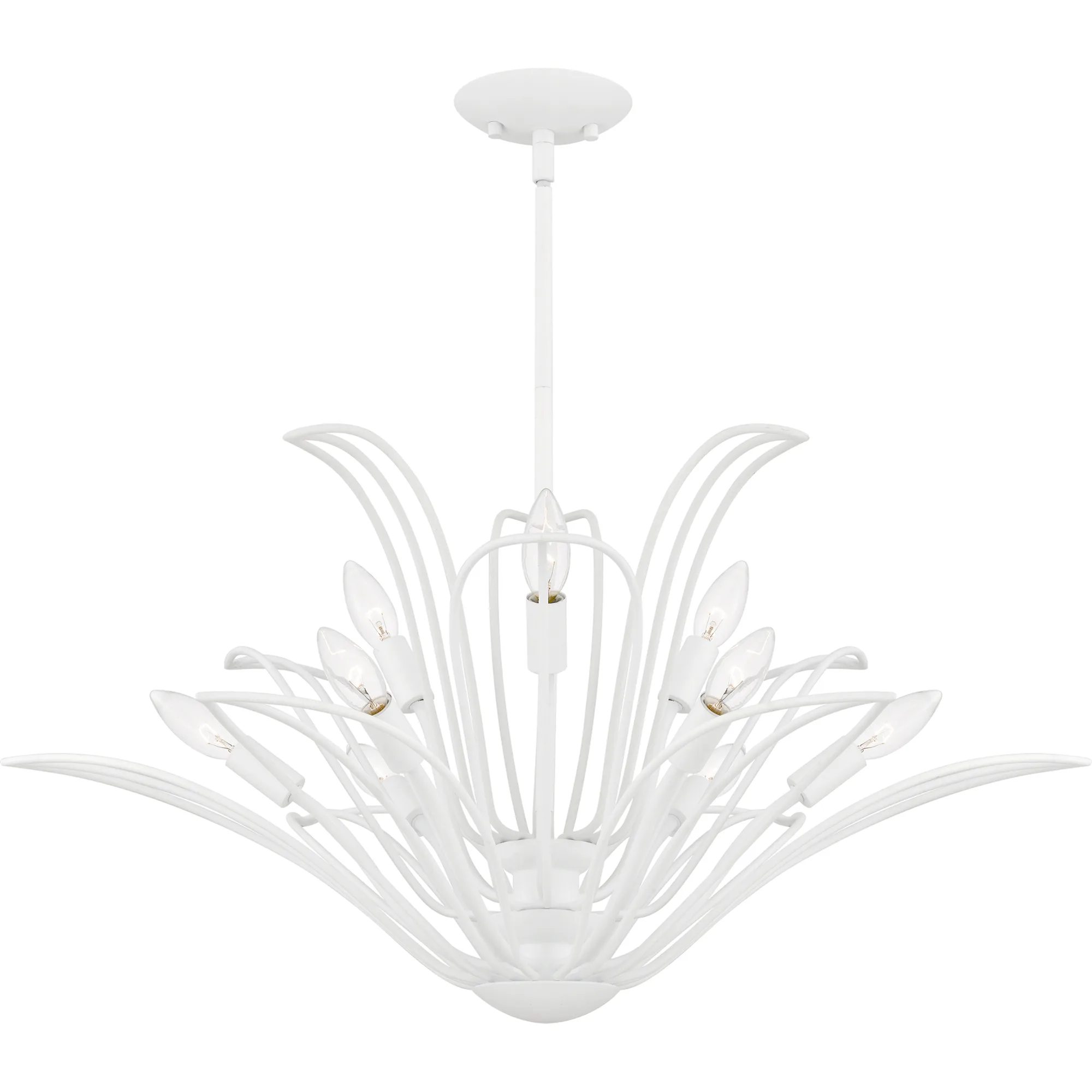 Tallulah 9-Light Sand White Chandelier