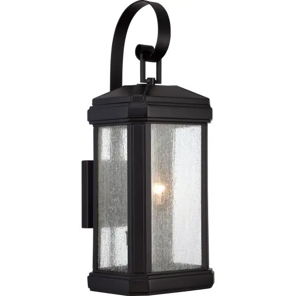 A design inspired by the rich outdoors  the Trumbull Collection features clear seedy glass and a deep Mystic Black finish.  A strong  substantial design with great curb appeal.