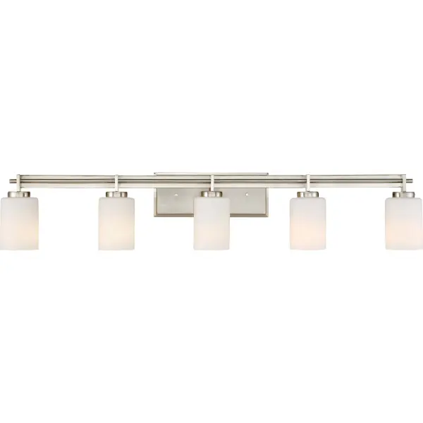 Linear style and precise design are the elements of this strong contemporary collection. The opal etched glass compliments the polished chrome finish beautifully. The Taylor collection will enhance any room in your home.