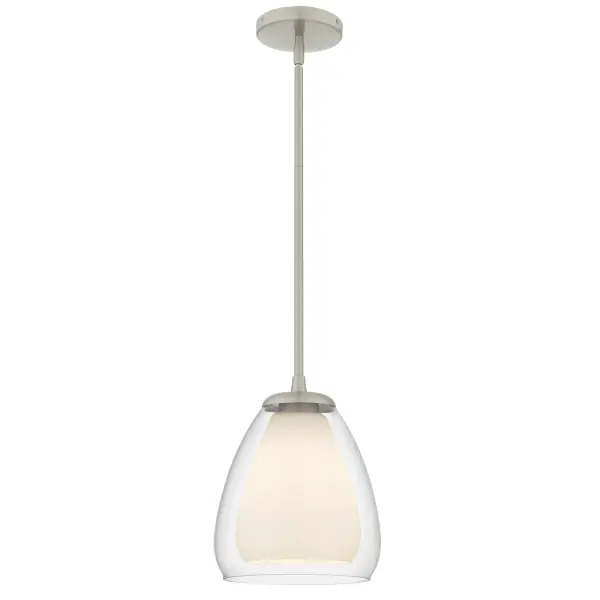 Vivienne 1-Light Brushed Nickel Mini Pendant Light