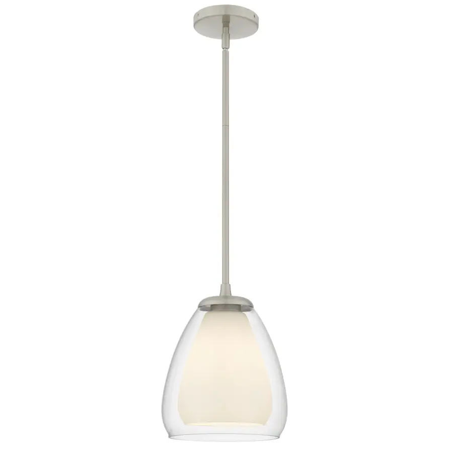 Vivienne 1-Light Brushed Nickel Mini Pendant Light