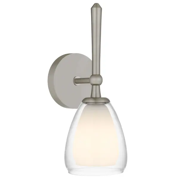 Vivienne 1-Light Brushed Nickel Wall Sconce