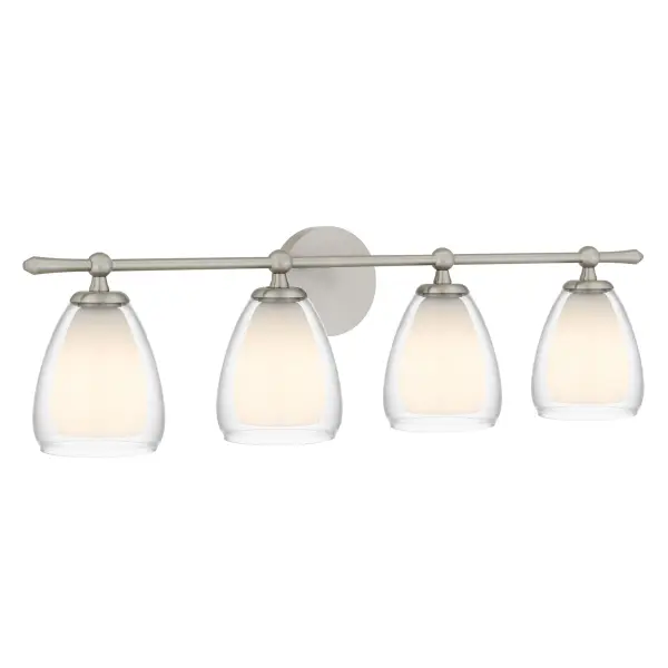 Graceful and timeless, the Vivienne Collection captures the essence of soft elegance with a modern soul. From the delicate glow of a mini pendant, to the inviting charm of a wall sconce, to the radiant functionality of vanity lights in multiple sizes, Vivienne adapts beautifully to any space and mood. The brushed nickel finish adds a touch of refined warmth, while the clear glass shades delicately encase the light - effortlessly casting a romantic, diffused glow. Perfect for a serene bathroom sanctuary or a cozy reading nook, each piece in the Vivienne Collection is designed to enhance your mo