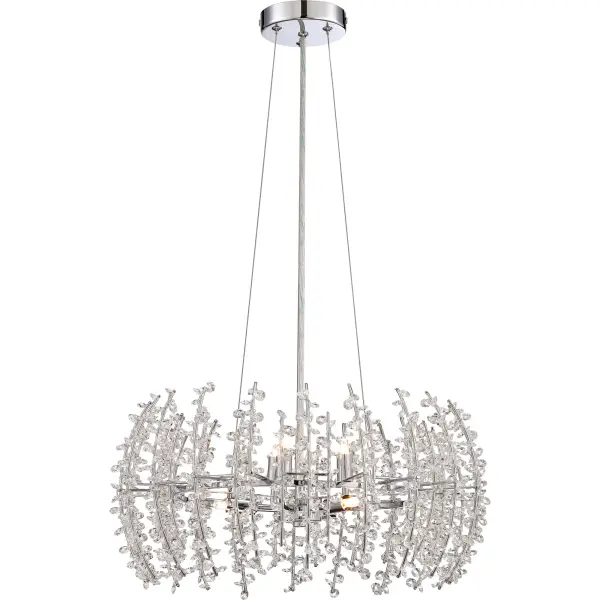 Breathtaking and gorgeous…best describes the Valla Collection from Platinum by Quoizel.  The intricate crystal details and polished chrome finish are sleek and sophisticated.  It is sure to give any room the sparkle it deserves.