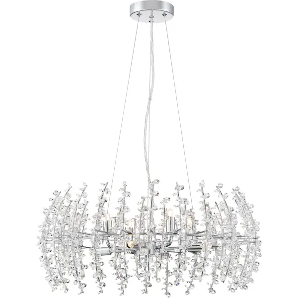 Breathtaking and gorgeous…best describes the Valla Collection from Platinum by Quoizel.  The intricate crystal details and polished chrome finish are sleek and sophisticated.  It is sure to give any room the sparkle it deserves.