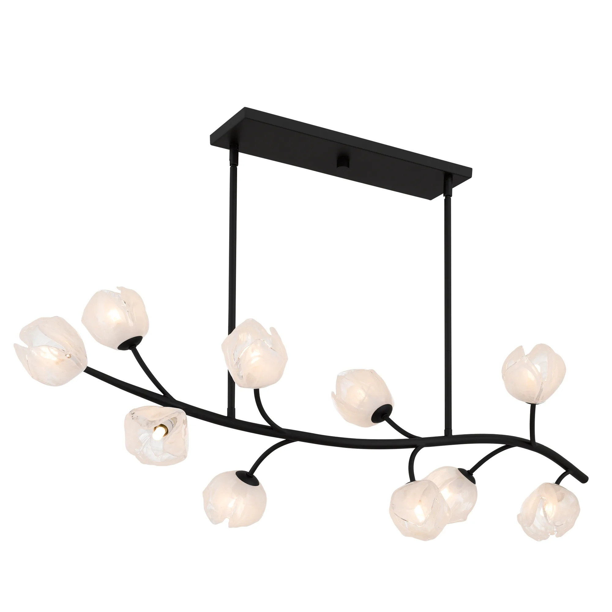 Walker 10-Light Matte Black Island Light