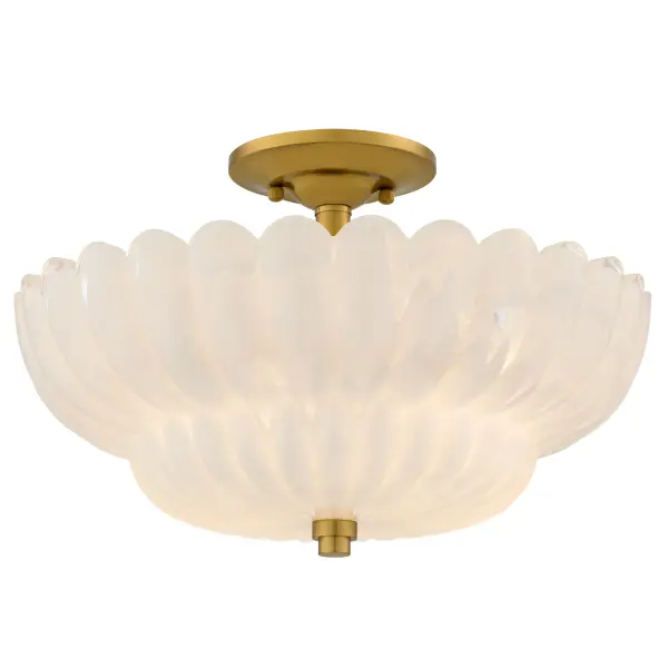Whitecap 4-Light Brushed Gold Semi-Flush Mount