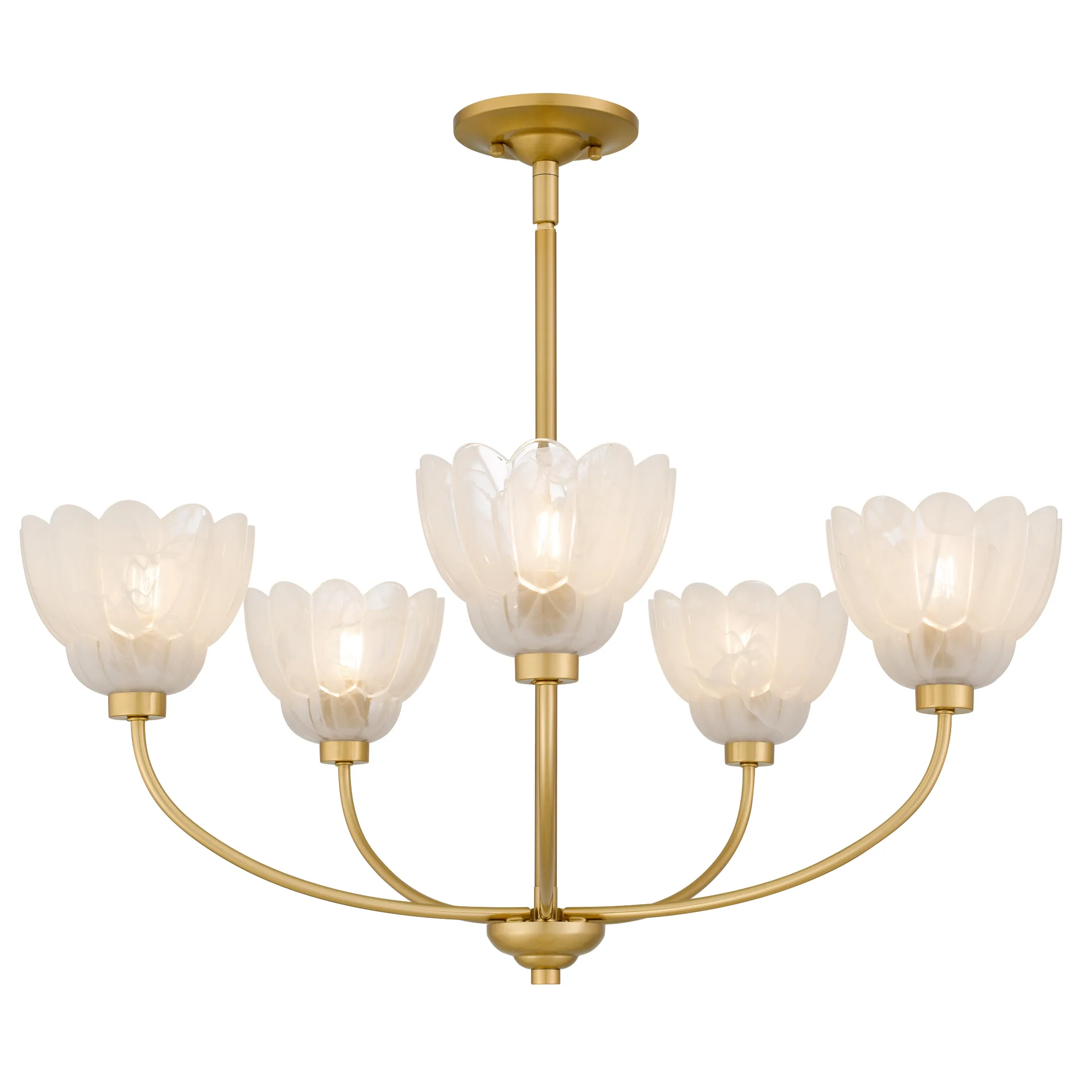 Whitecap 5-Light Brushed Gold Chandelier