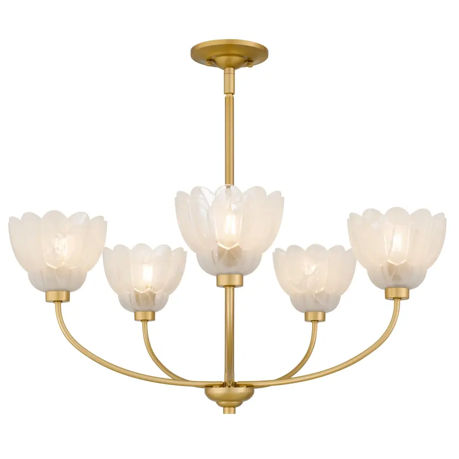 Whitecap 5-Light Brushed Gold Chandelier