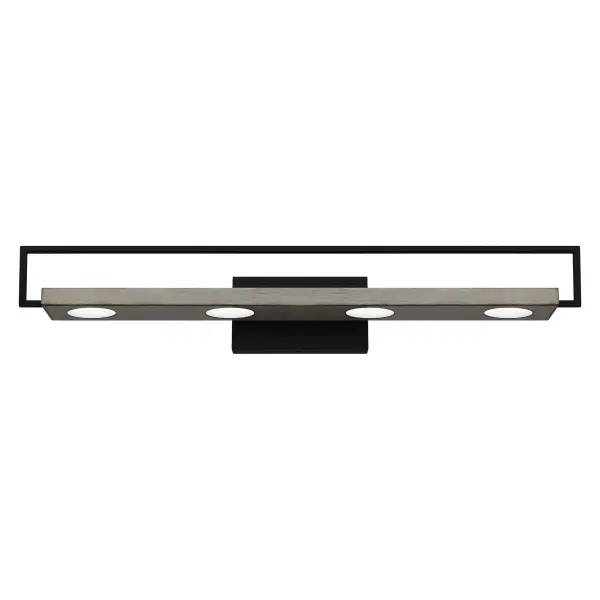 Modern bathroom lighting, solved. The Winnett series features clean lines and industrial materials that perfectly illuminate modern- and minimalist-style bath spaces. These low-profile bath lights pair a matte black finish with earthy wood elements for a touch of organic allure.