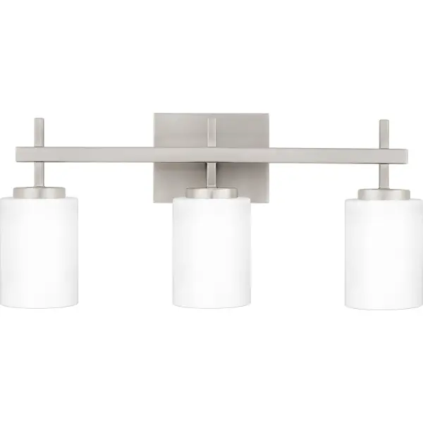 Opal etched glass casts a warm, ambient glow in the Wilburn wall sconce and bath light collection. The minimalist silhouette is accentuated by clean straight lines and a gleaming rectangular backplate. Choose from a variety of size and finish options to round out your home. Whichever you choose, Wilburn's integrated LED light source is guaranteed to shine in any hallway, bathroom or living area.
